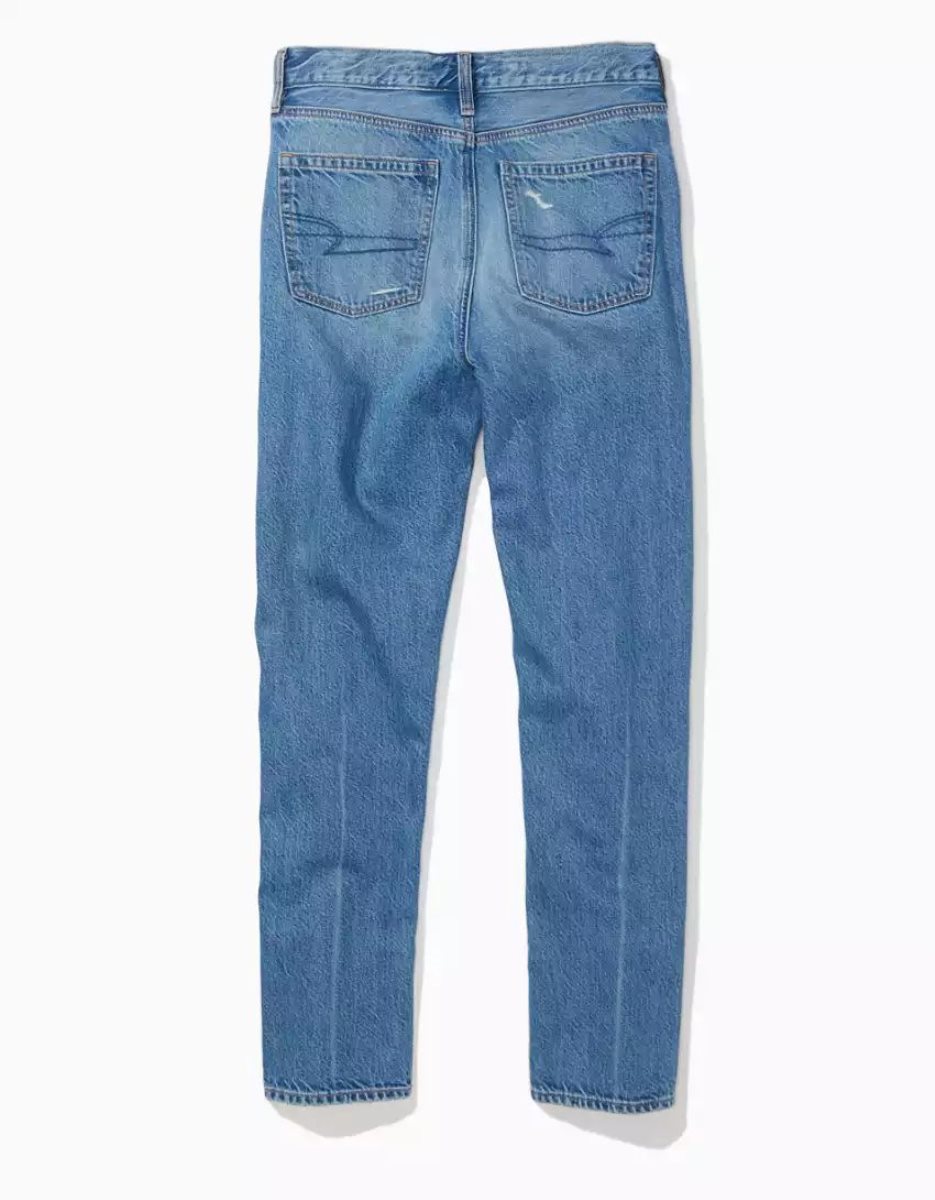 Jean American Eagle AE x The Redesign Mom Indigo Femme | OJI-38669282